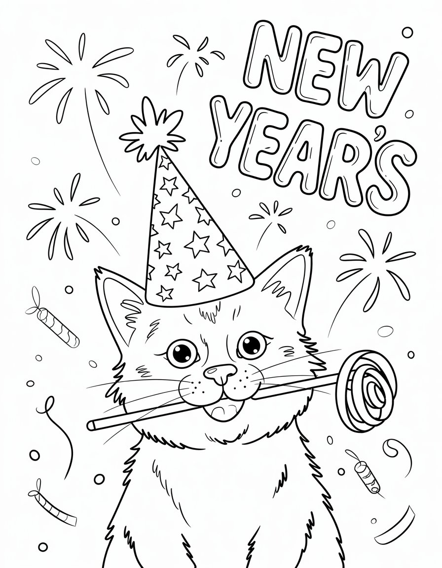 New Year's Cat